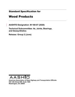 AASHTO M 168