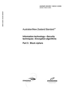 AS/NZS ISO/IEC 18033.3