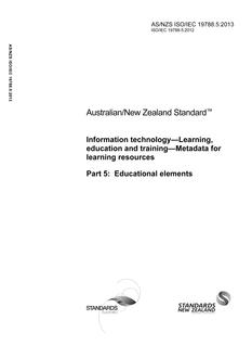 AS/NZS ISO/IEC 19788.5