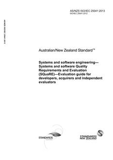 AS/NZS ISO/IEC 25041