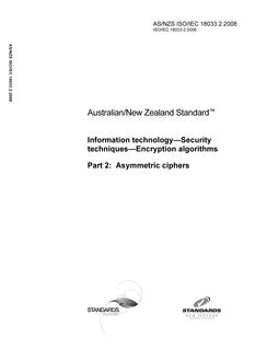 AS/NZS ISO/IEC 18033.2
