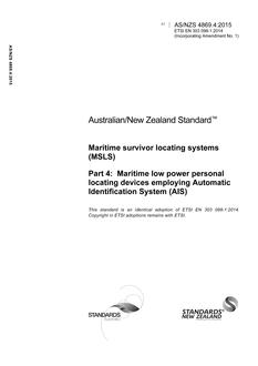 AS/NZS 4869.4 AS/NZS 4869.4