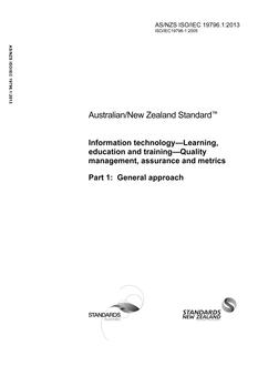 AS/NZS ISO/IEC 19796.1