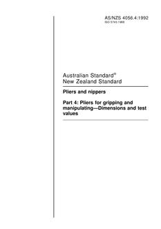 AS/NZS 4056.4 AS/NZS 4056.4
