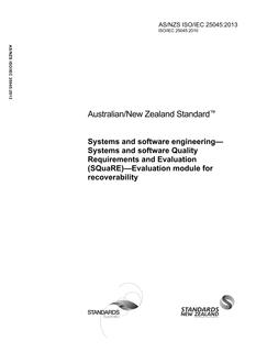 AS/NZS ISO/IEC 25045