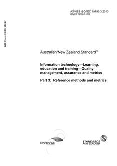 AS/NZS ISO/IEC 19796.3