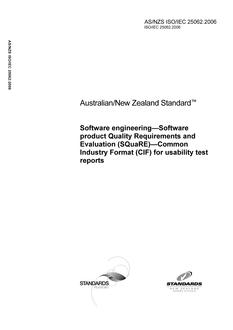 AS/NZS ISO/IEC 25062