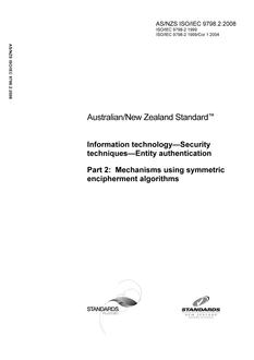 AS/NZS ISO/IEC 9798.2