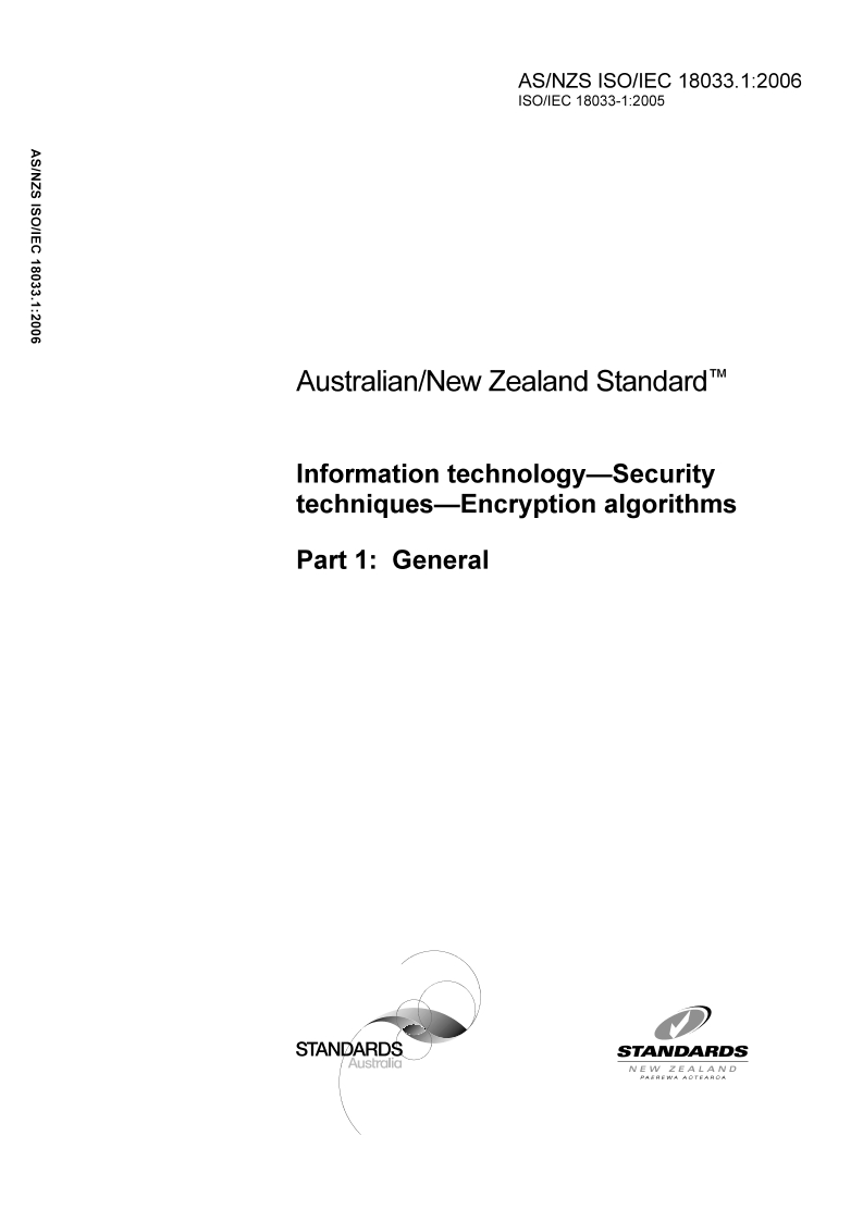 AS/NZS ISO/IEC 18033.1
