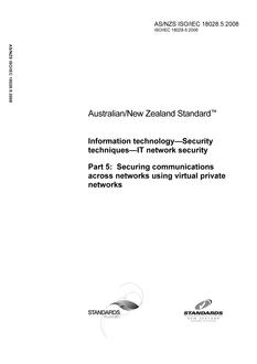 AS/NZS ISO/IEC 18028.5
