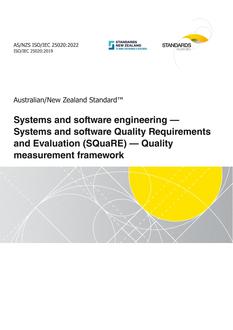 AS/NZS ISO/IEC 25020