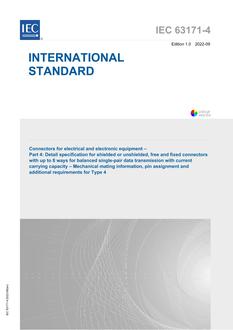 IEC 63171-4 Ed. 1.0 en