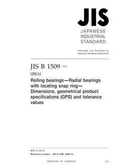 JIS B 1509 JIS B 1509