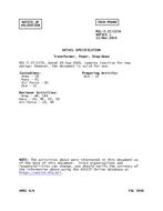 MIL MIL-T-27/227A Notice 1 - Validation