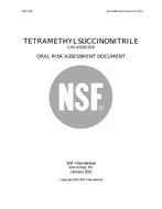 NSF Tetramethylsuccinonitrile – 2011