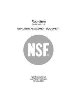 NSF Rubidium – 2018