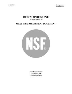 NSF Benzophenone - 2020