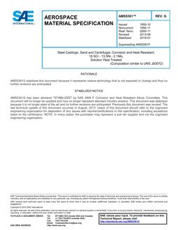 SAE AMS5361G SAE AMS5361G
