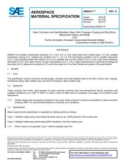 SAE AMS5611G SAE AMS5611G