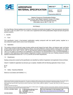 SAE AMS3102A SAE AMS3102A