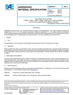 SAE AMS6435H SAE AMS6435H
